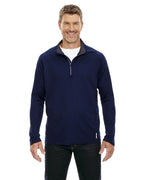 Mens Radar Quarter-Zip Performance Long-Sleeve Top - BLK TRU ROYAL - L(D0102H7K8S2)