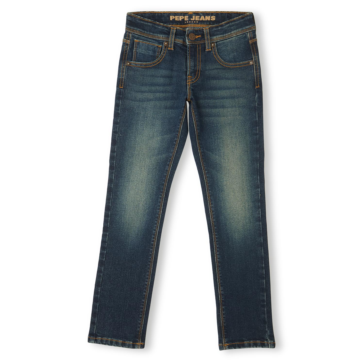 Pepe BoyS Straight Leg Mid Rise Jeans