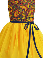 A.T.U.N. (ALL THINGS UBER NICE) Girls Embroidered Birthday Party Frock Dress
