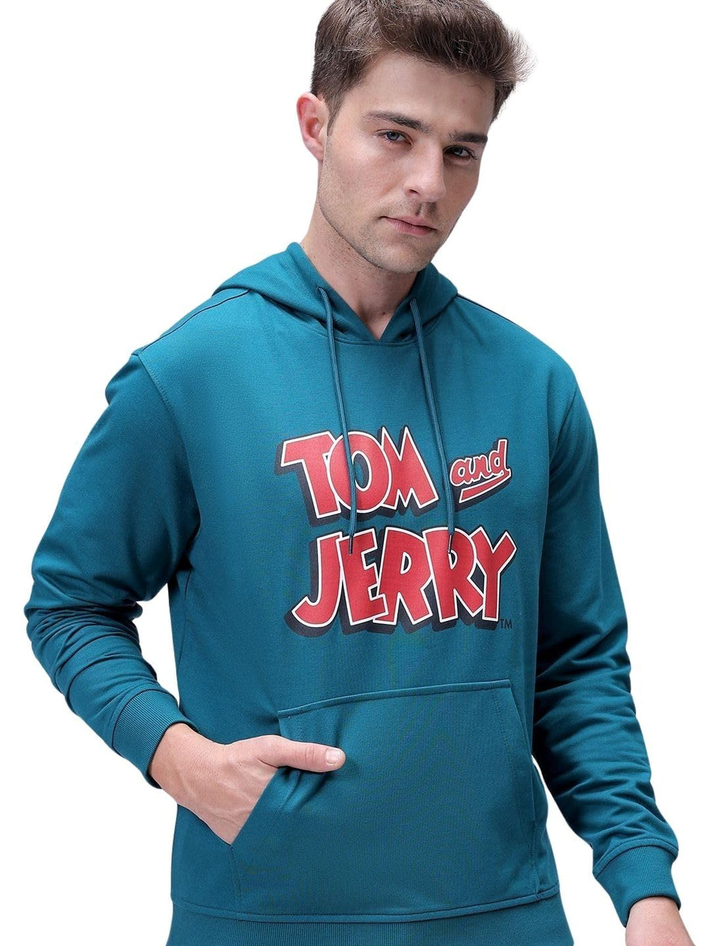 The Indian Garage Co Mens Regular Fit Character Print Overhead Hoodie