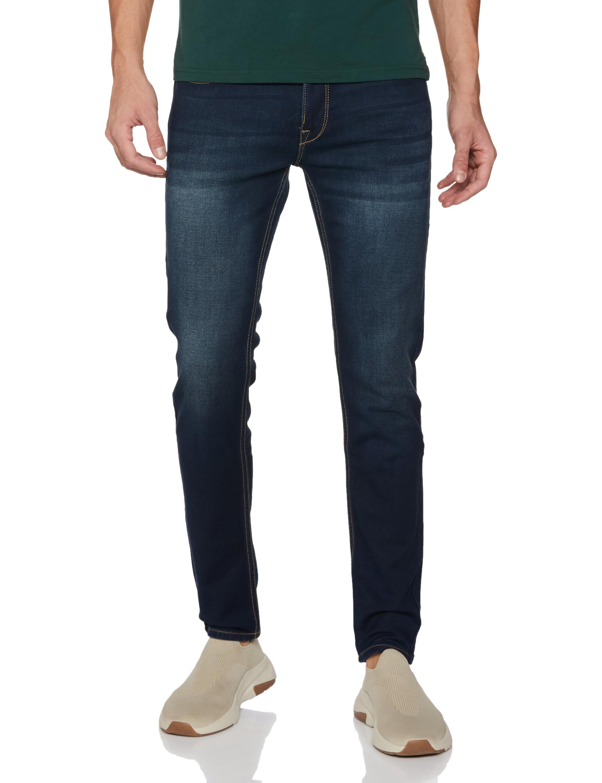 Pepe Jeans MenS Mid Rise Slim Jeans (Pm206801H551_Tint Brown, 34