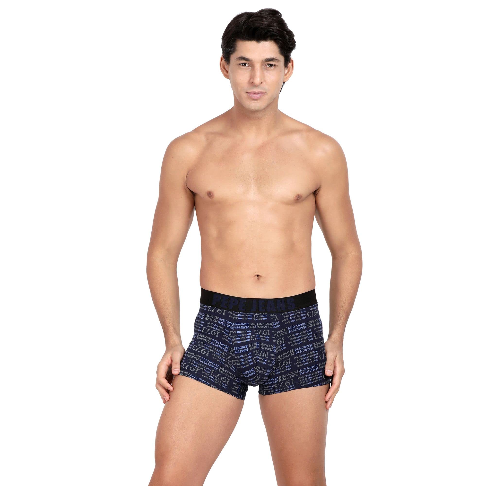 Pepe Jeans Innerwear MenS Cotton Blend Trunks (Pack Of 1) (Opt01-01_Parry Red_Parry Red_80-85_Parry Red_85 Cm)