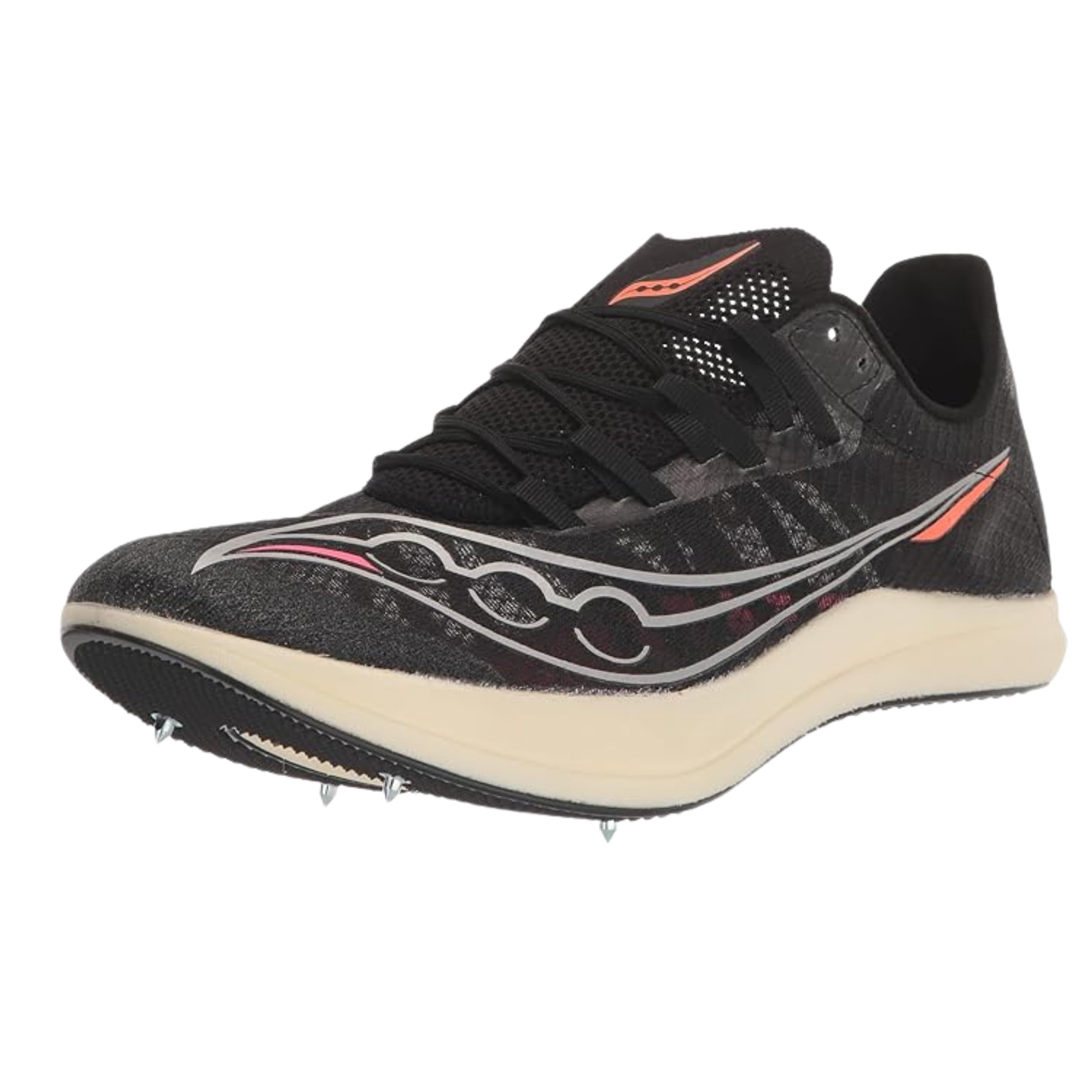 Saucony Men's Terminal VT Distance, Mid Distance Track Spike , Black/Vizi, 8.5