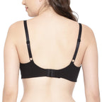 Enamor A027 Full Coverage Cotton Bra - Non-Padded  Wirefree Black