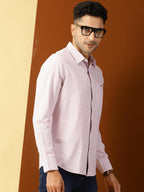 Thomas Scott Mens Slim Fit Casual Shirt Purple