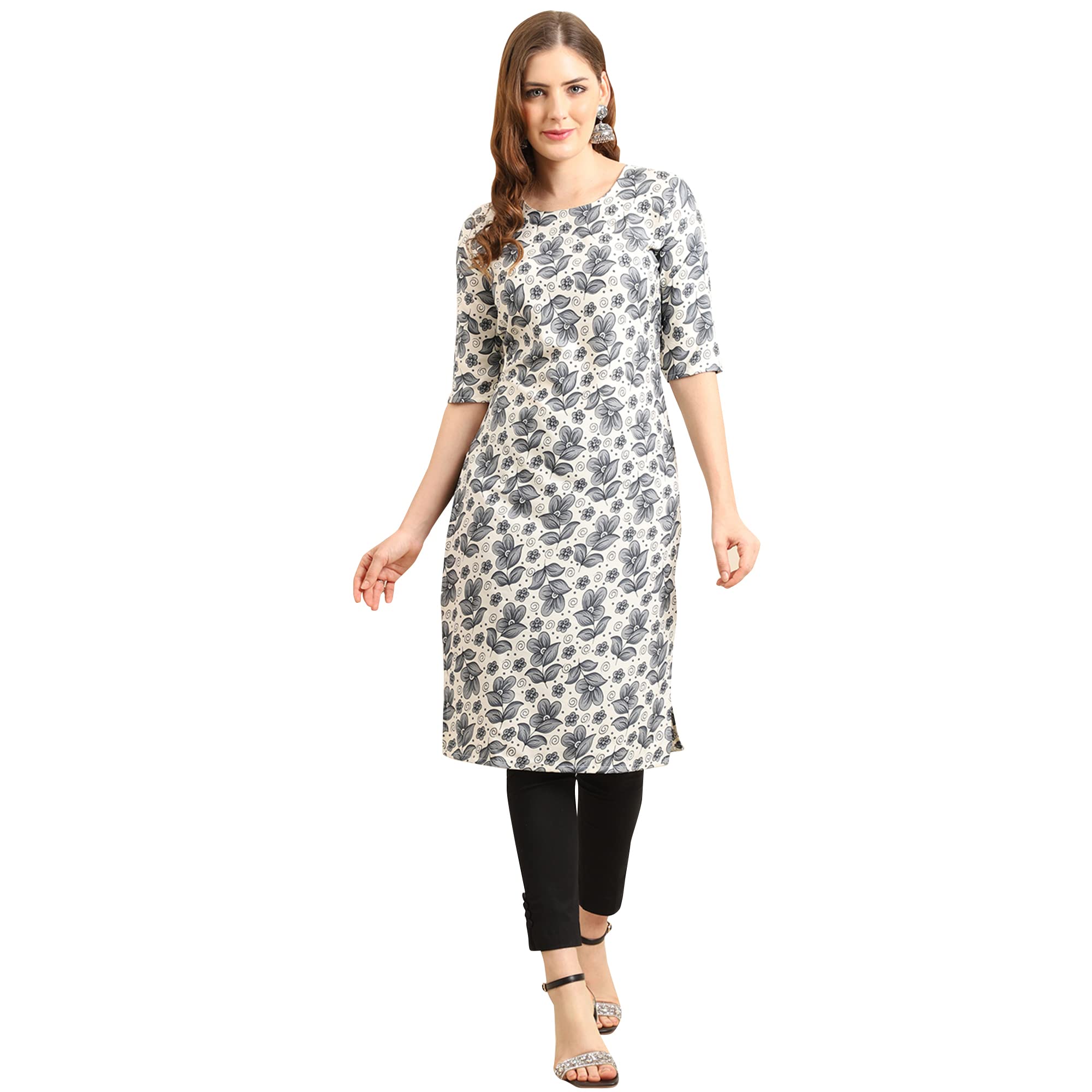 Pinkmint Digital Printed Kurti (Medium, Multi2)