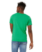 Unisex Sueded T-Shirt - HEATHER RED - XS(D0102H7KPEJ)