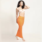 Zivame All Day Flared Mermaid Saree Shapewear for Women - Mustard