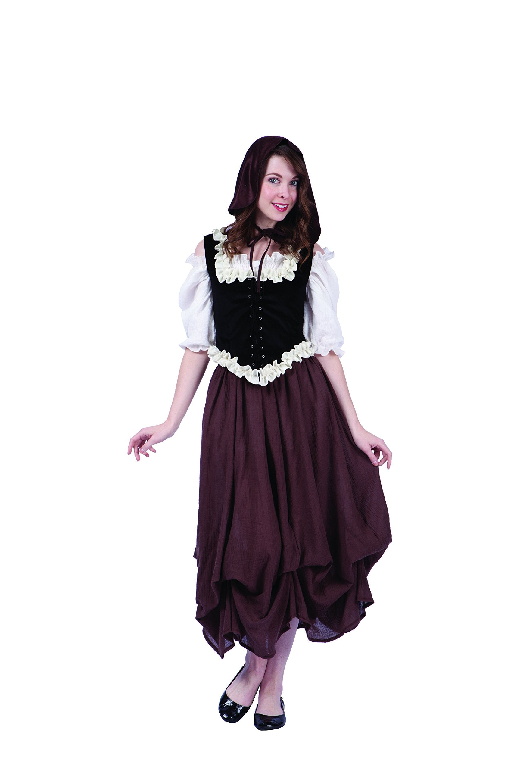 RenaissancePeasant Dlx Brown M
