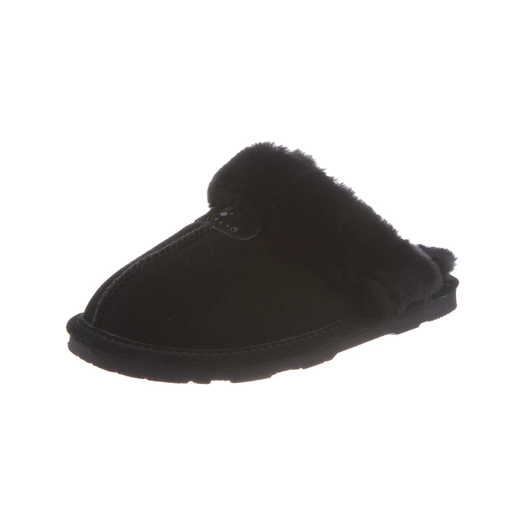 Bearpaw 671W-B-6 Womens Loki Slide Slipper  Black II - Size 6