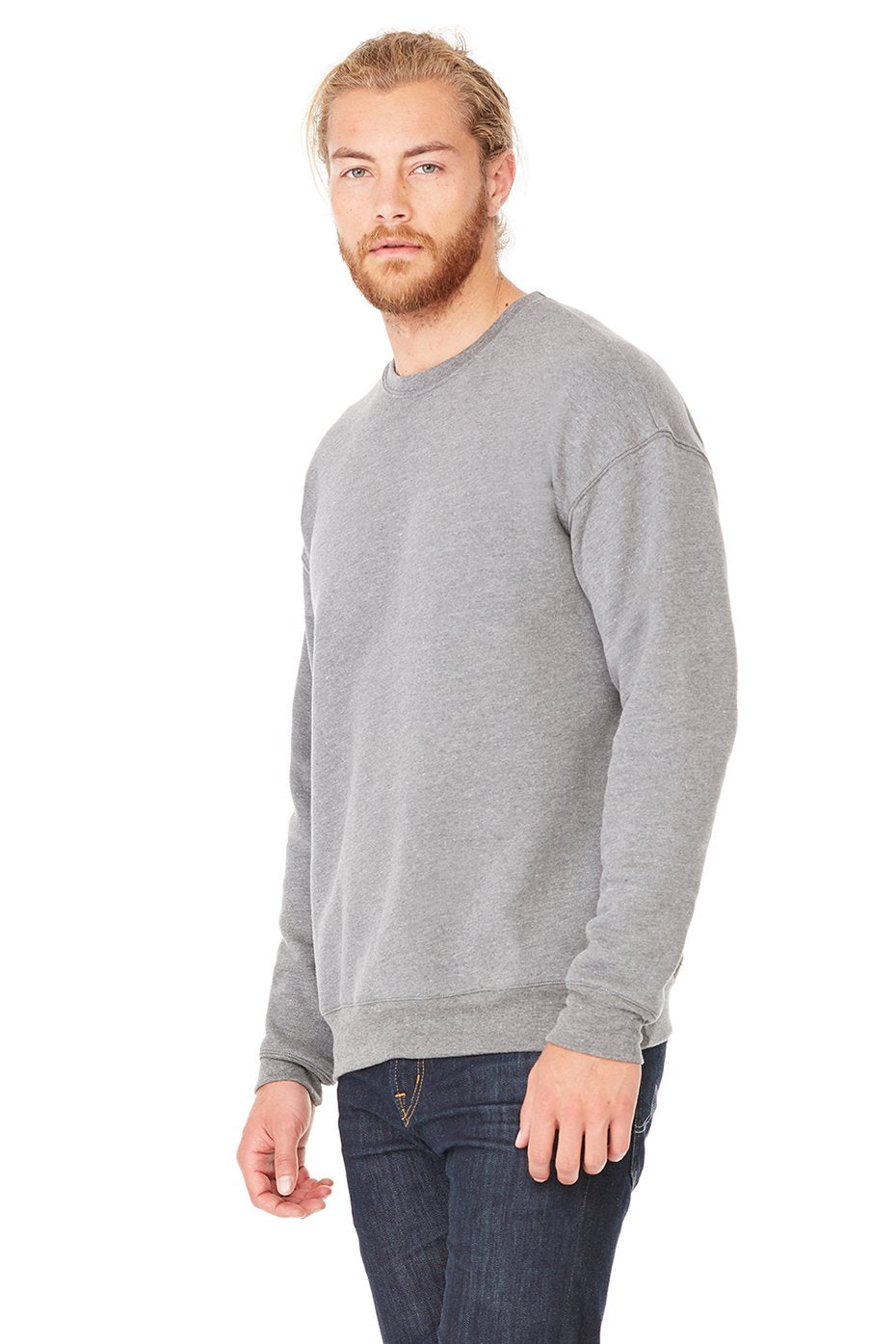 Unisex Drop Shoulder Fleece - WHITE - XS(D0102H7W98X)