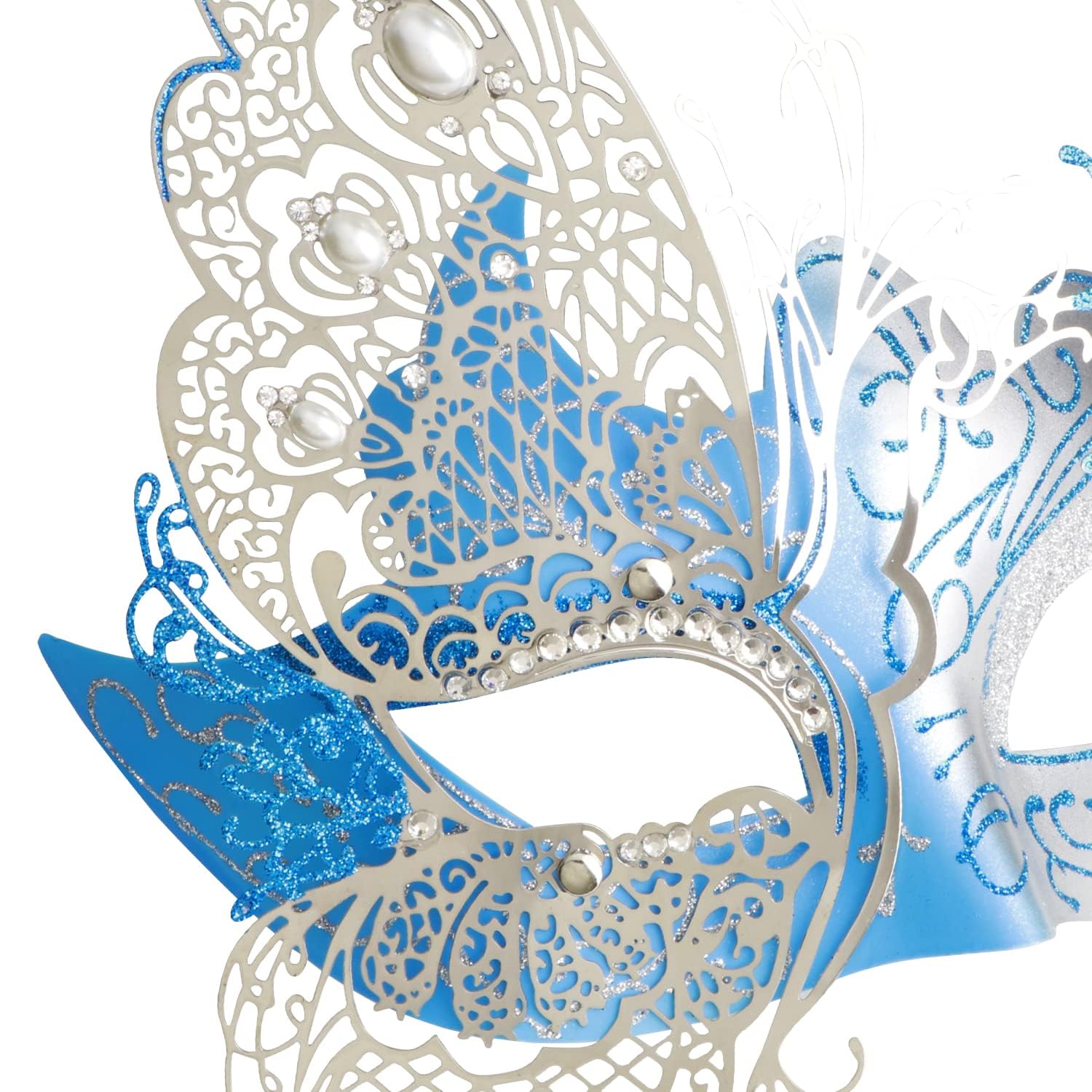 Coddsmz Mysterious Venetian Butterfly Shiny Butterfly Lady Masquerade Halloween Mardi Gras Party Mask