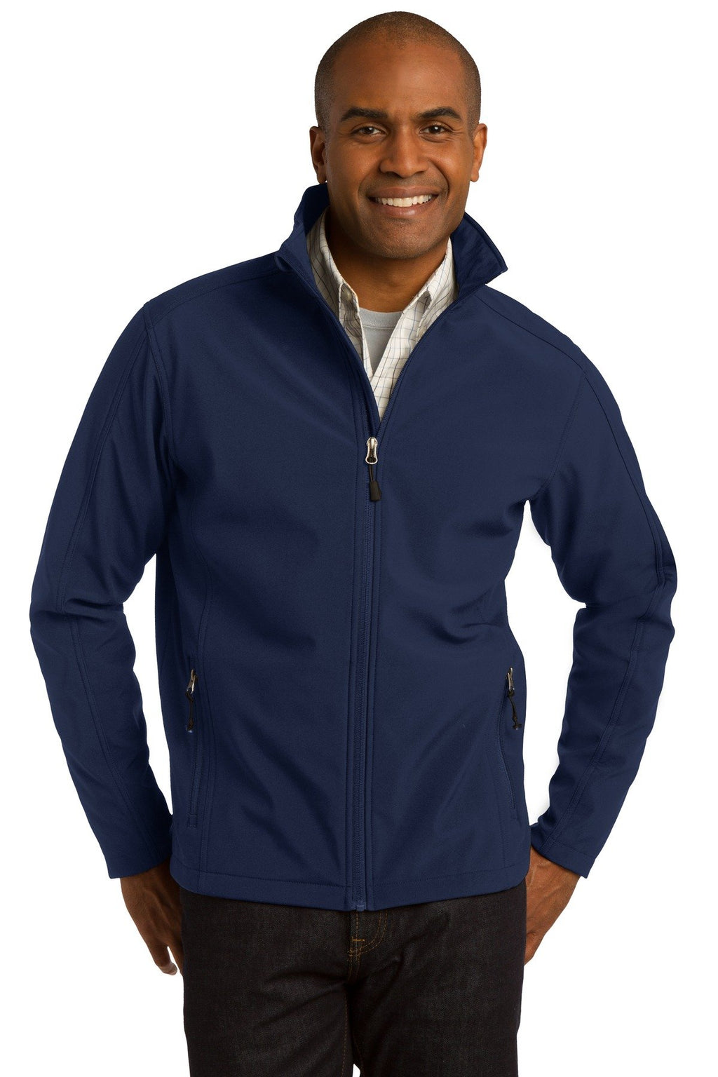 Port Authority Men's Tall Core Soft Shell Jacket XLT Dress Blue Navy