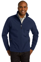 Port Authority Men's Tall Core Soft Shell Jacket XLT Dress Blue Navy