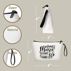SEAMOON Music Gifts, Gifts for Music Lovers, Cool Gifts for Music Lovers, Small Makeup Bag, Music Stuff for Women, Friends, Sist