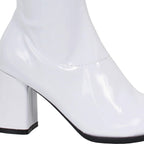 White Gogo Womens Costume Boots Size 8