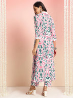 ANNI DESIGNER Womens Rayon Viscose Straight Printed Kurta with Pant (Dodero Green_XXL_Green_XX-Large)