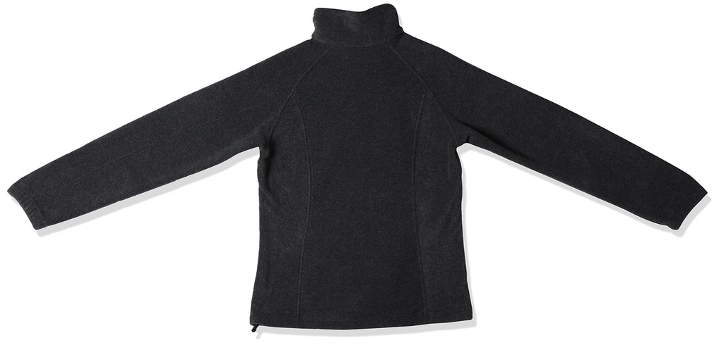 columbia Womens Benton Springs Full Zip, charcoal Heather, 1X Plus