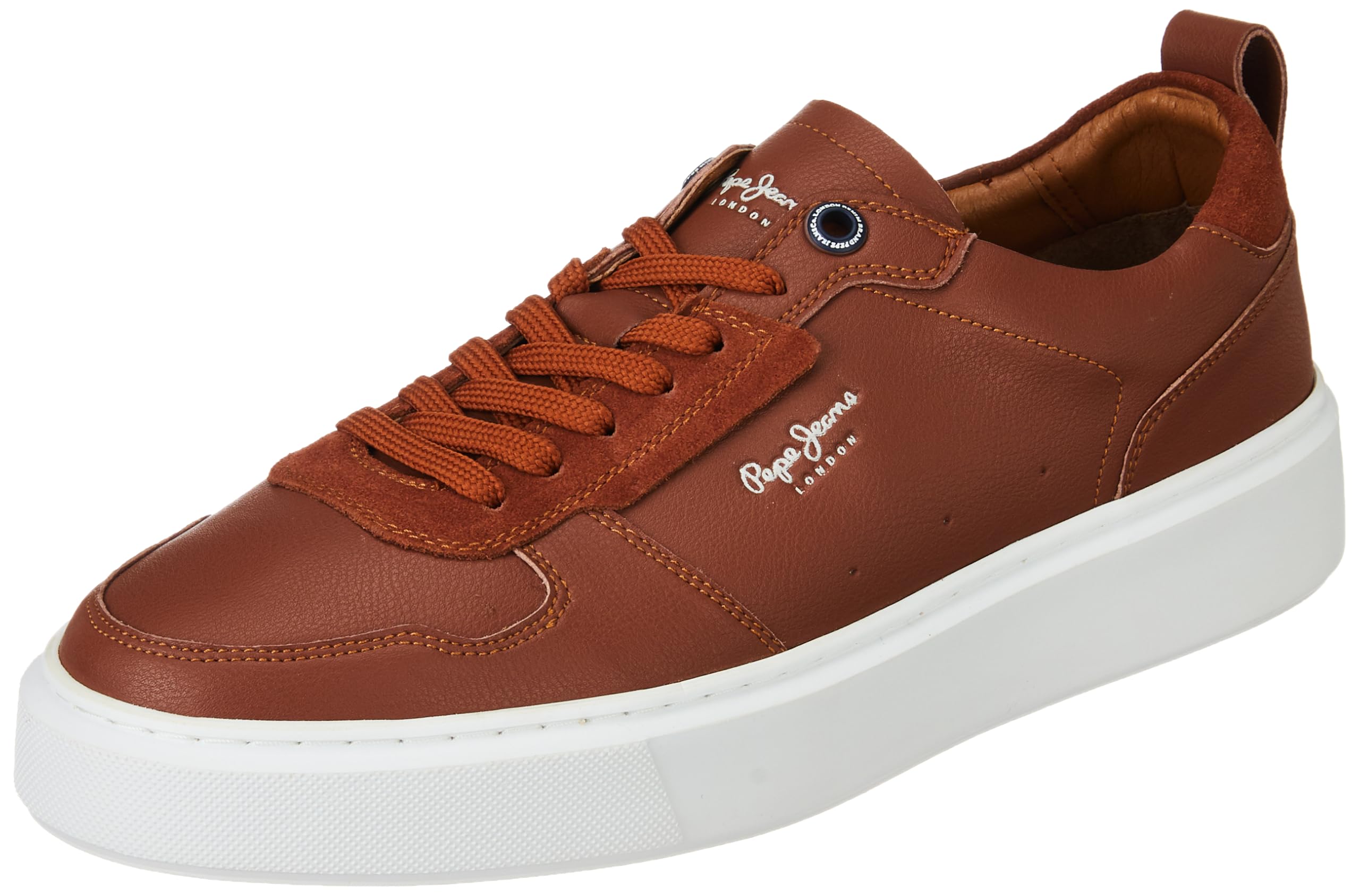Pepe Jeans MenS Cup Sole Sneakers Brown