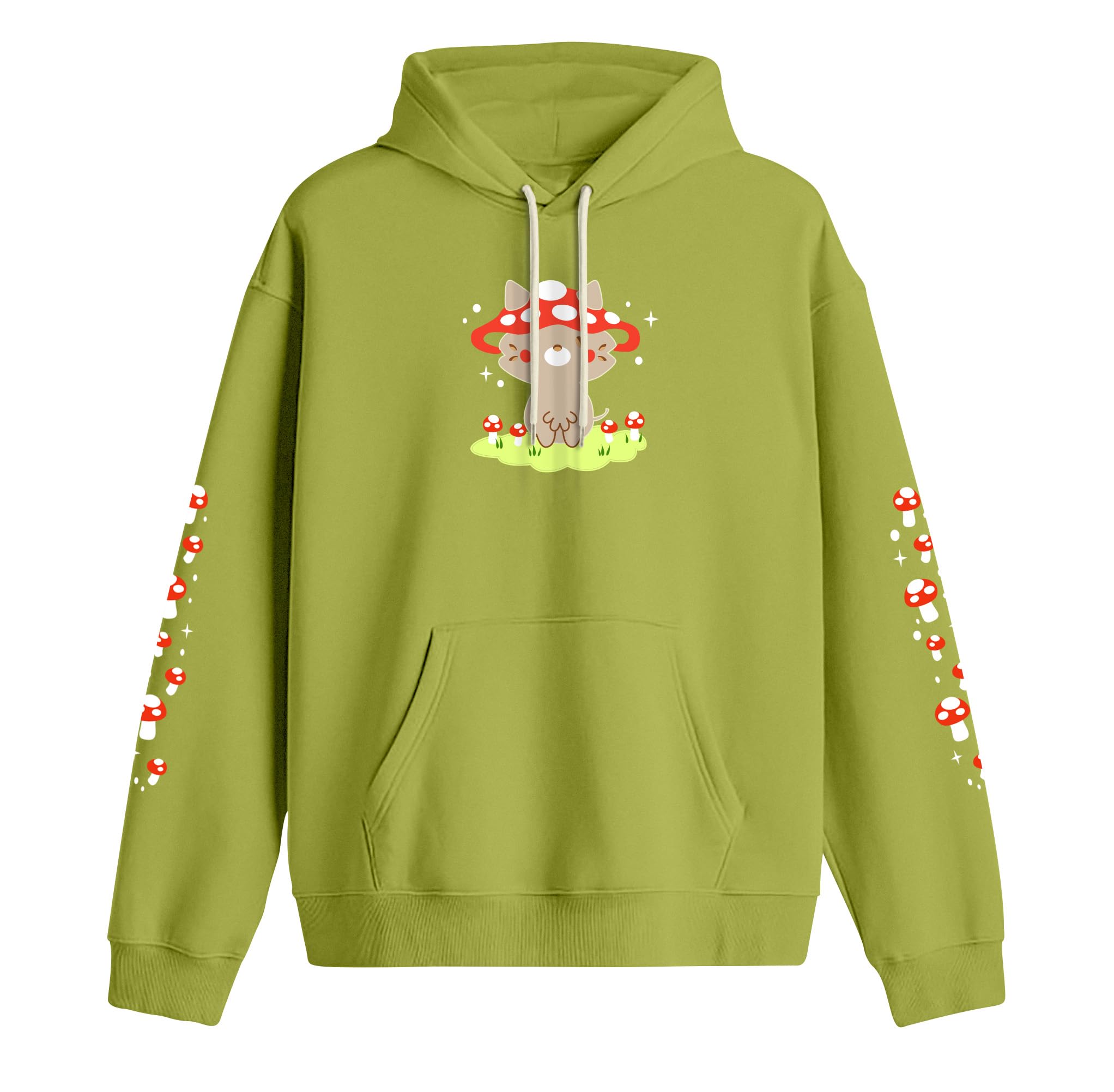 Kyda KidsGirls Loop Knit Hooded Neck Hoodies - Sweatshirt With Hoodies Full Sleeves Girls Winter Wear Regular Fit (Pack Of 1) Ol