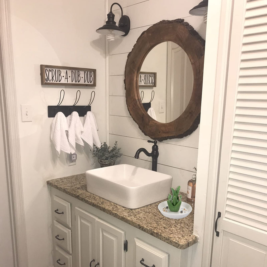 HOME SMILE Ceramic Aloe Ring Holder with Derorative White Dish Dish for Jewelry,Christmas Birthday Gifts