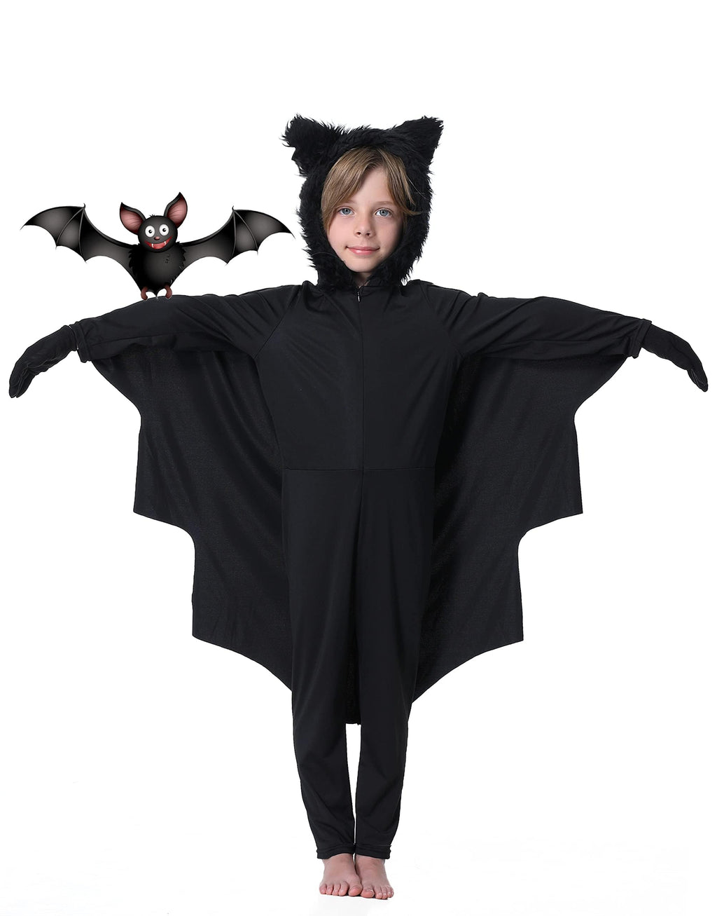 Seawhisper Bat Costume for Kids Girls Boys Toddler Wings Halloween Costumes 8 10 4 5 6 7 12 14
