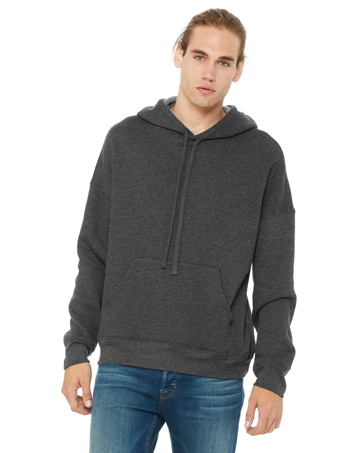 Unisex Sponge Fleece Pullover DTM Hoodie - DARK gREY - XS(D0102H7KXPP)