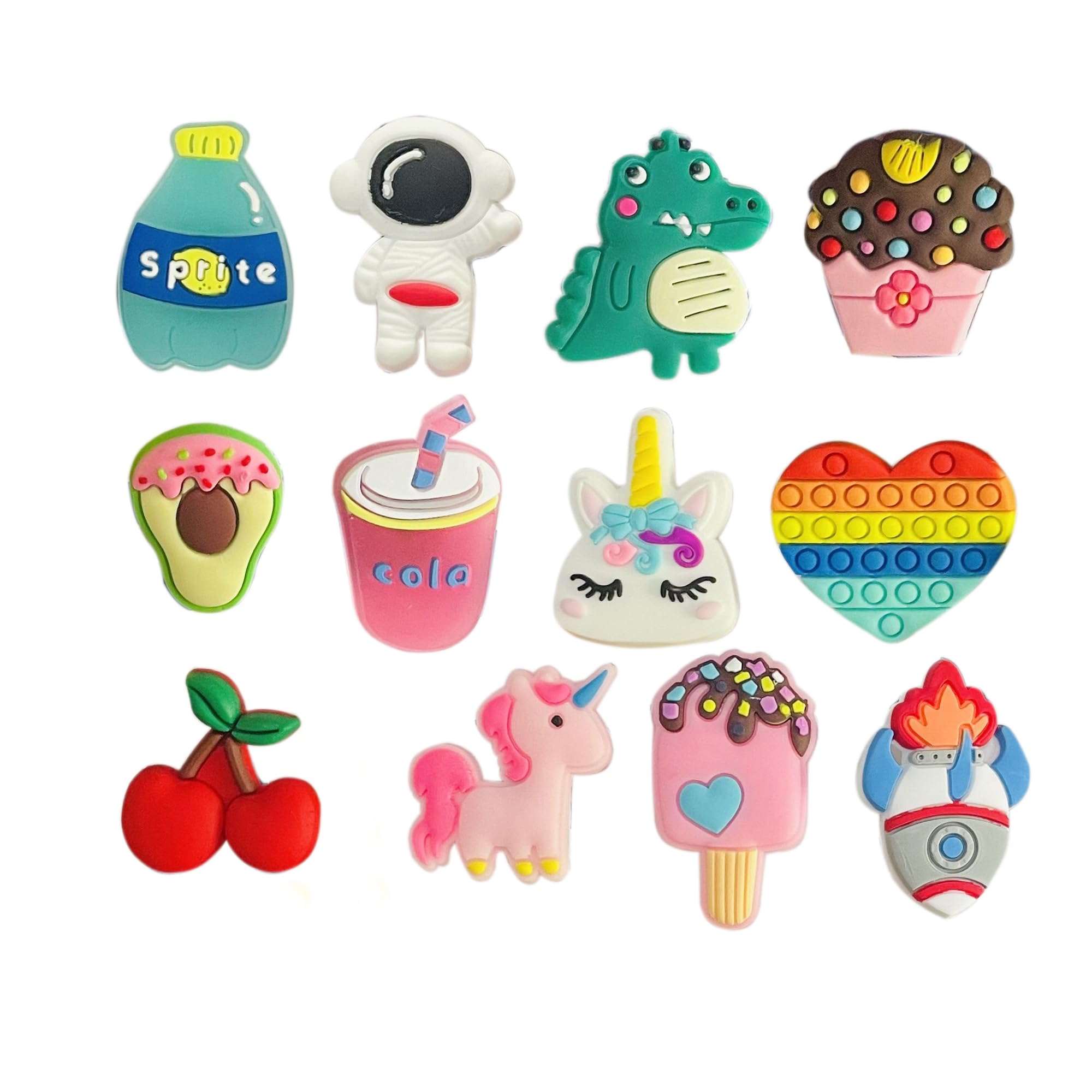 monochef Shoe Charms for Girls Teens: 30 Pack Random Different Cute Shoe Decoration Charms, Shoe Charm, Charms for Shoes Bracele