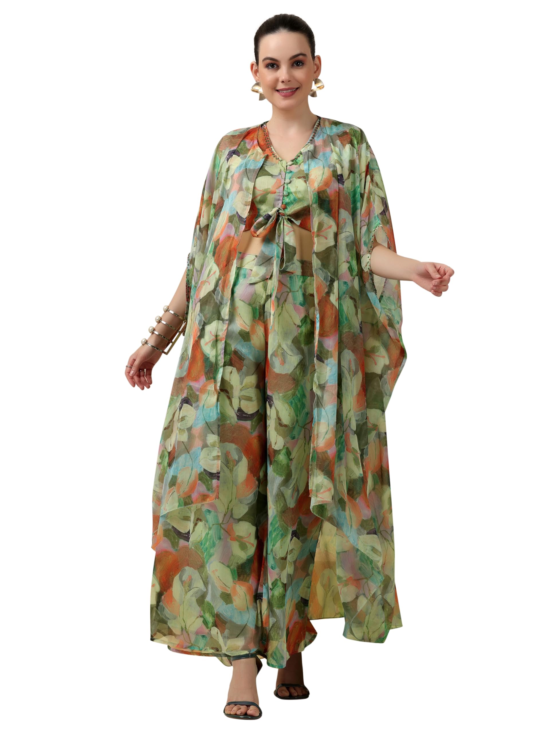 Gerua by Libas Printed Chiffon Co-Ords Set