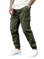 IndoPrimo Men Cargo || Men Cargo Pants || Men Cargo Pants Cotton || Cargos for Men (in, Alpha, XL, Regular, Standard, Green)