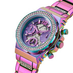 GUESS Ladies 36mm Watch - Iridescent Strap Iridescent Dial Iridescent Case