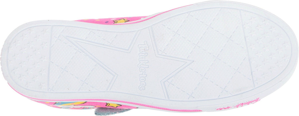 Skechers Kids Girls Twinkle Toes Sparkle Lite-Unicorn Craze Sneaker, Neon Pink/Multi, 6 toddler