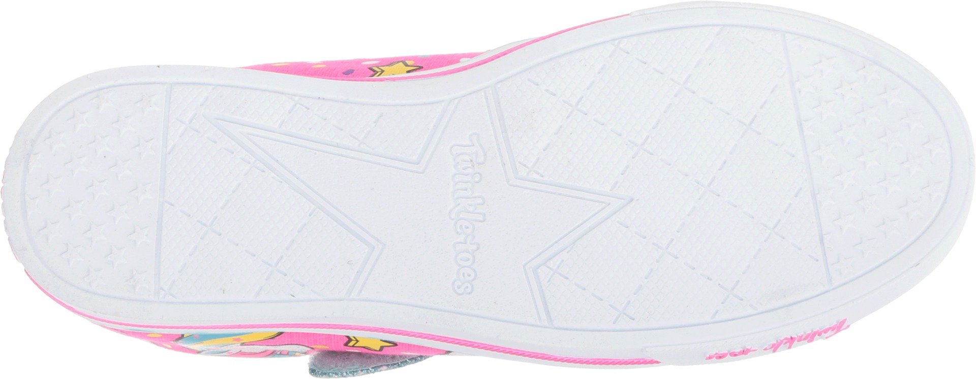 Skechers Kids Girls Twinkle Toes Sparkle Lite-Unicorn Craze Sneaker, Neon Pink/Multi, 6 toddler