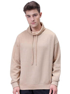 The Indian Garage Co Mens Polyester Blend Cowl Neck Sweatshirt