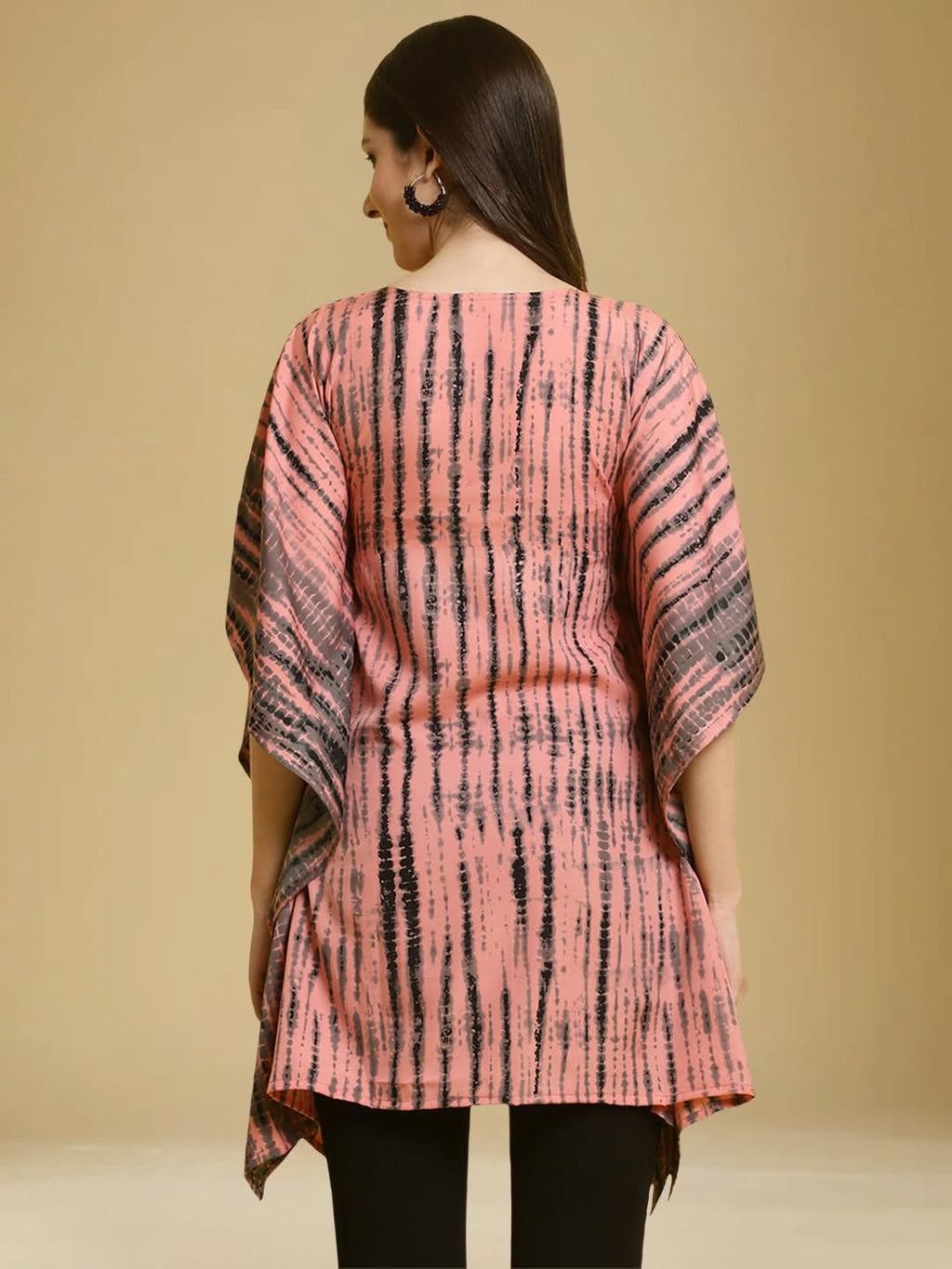 Tee Projekt Casual Crepe Kimino Sleeves Womens Kaftan Dress ll Kaftan Casual & Everyday Kurta (Pack of 2)