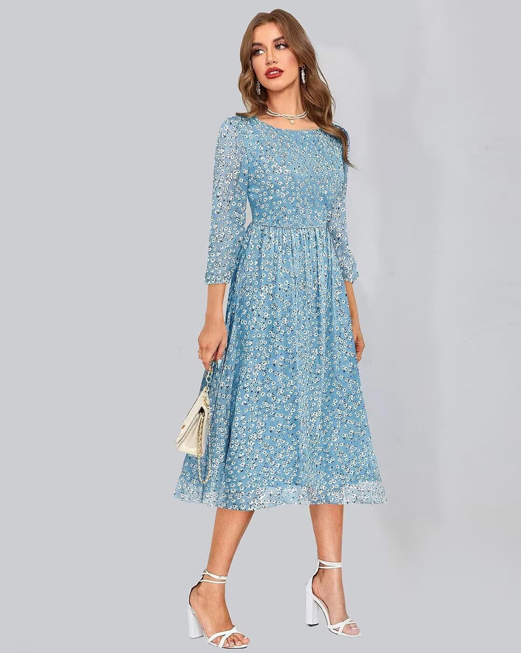 Toochki Dress For Women | Floral Printed Dress | Georgette Dress For Women | Dress | Flared Dress For Women | A Line Dress | Win