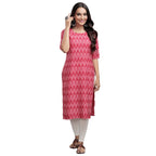 Pinkmint Womens Digital Printed Straight Kurta[Surbhi-530328-M]