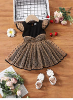 TAGAS Baby-Girls Velentino Fit and Flare Knee-Length Dress