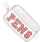 COSHAYSOO Clear PENS Makeup Bag for Women Lady Work Office Cosmetic Accessories Stuff Organizer