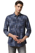 Allen Solly Men Printed Casual Cotton Full Sleeve Shirt