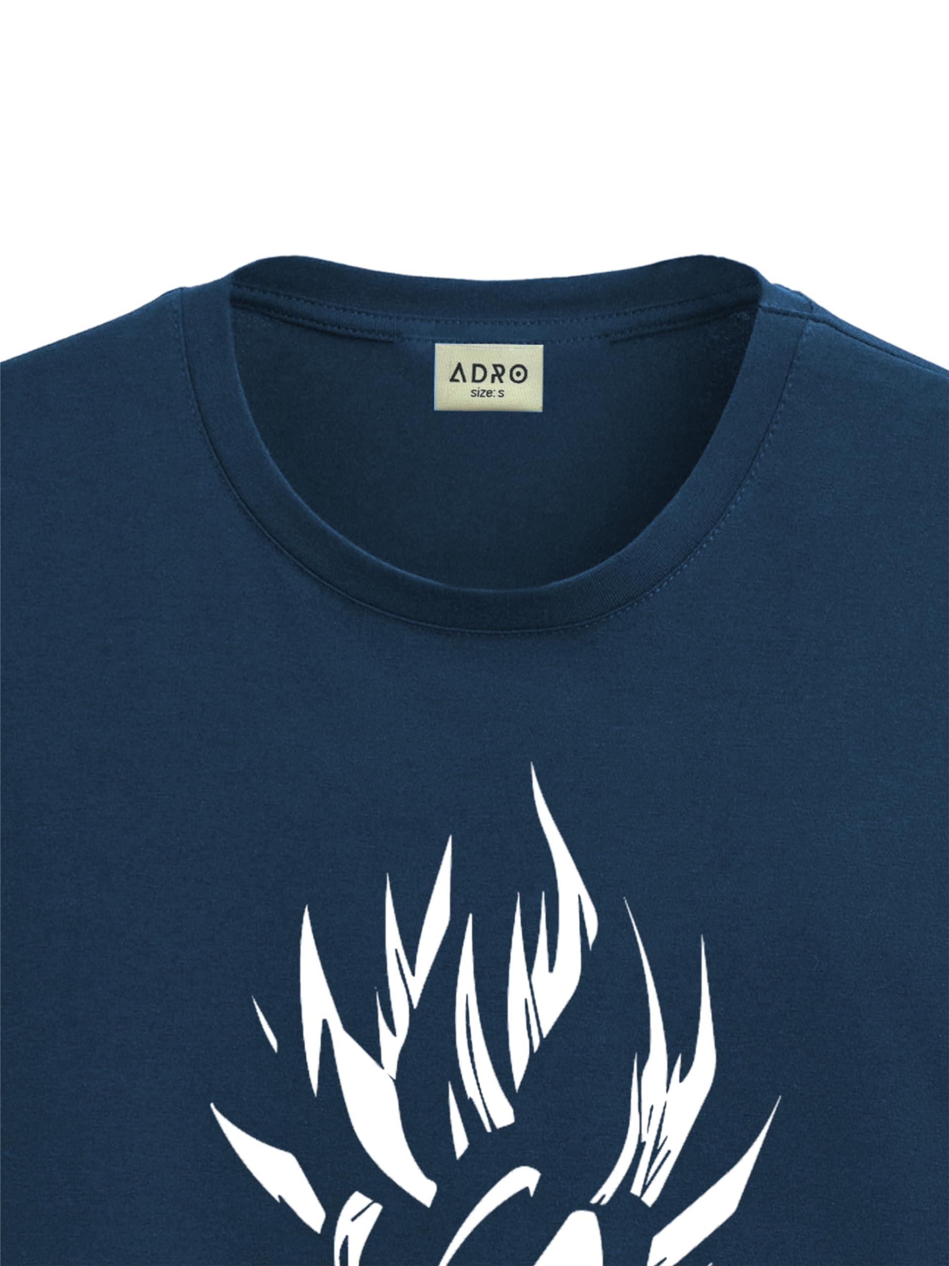 ADRO Mens Solid Regular Fit T-Shirt (RN24-GOK-SB_Teal