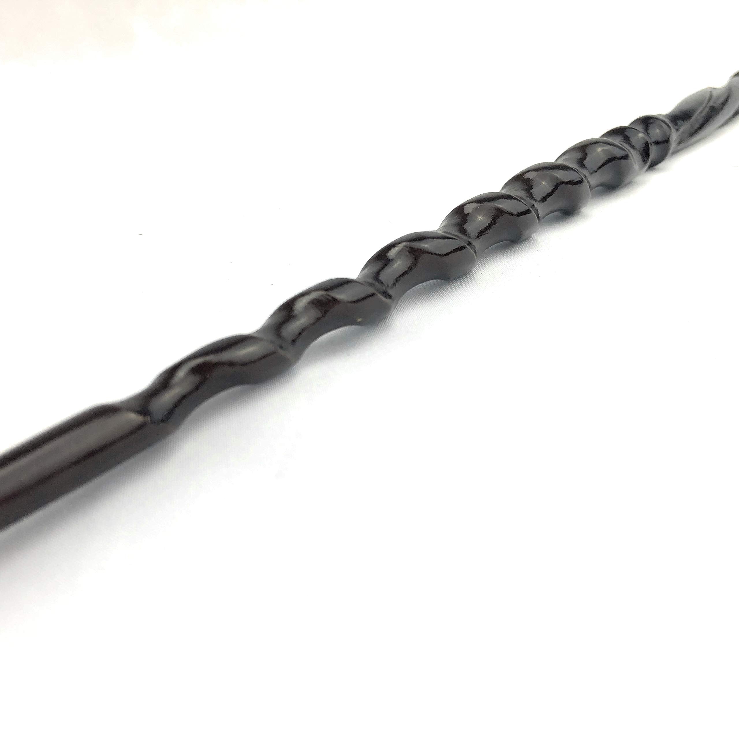 Will O'Wisp's Wand Emporium Witch and Wizard Wand in Real Wooden Display Box Certificate of Authenticity (The Enchanter)