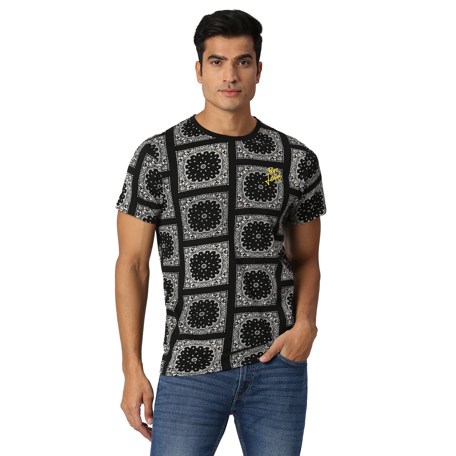 Pepe Jeans MenS Slim Fit T-Shirt (Pm509015999Xl_Black