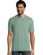 Mens garment-Dyed T-Shirt - BLAcK - S(D0102H7DAVP)