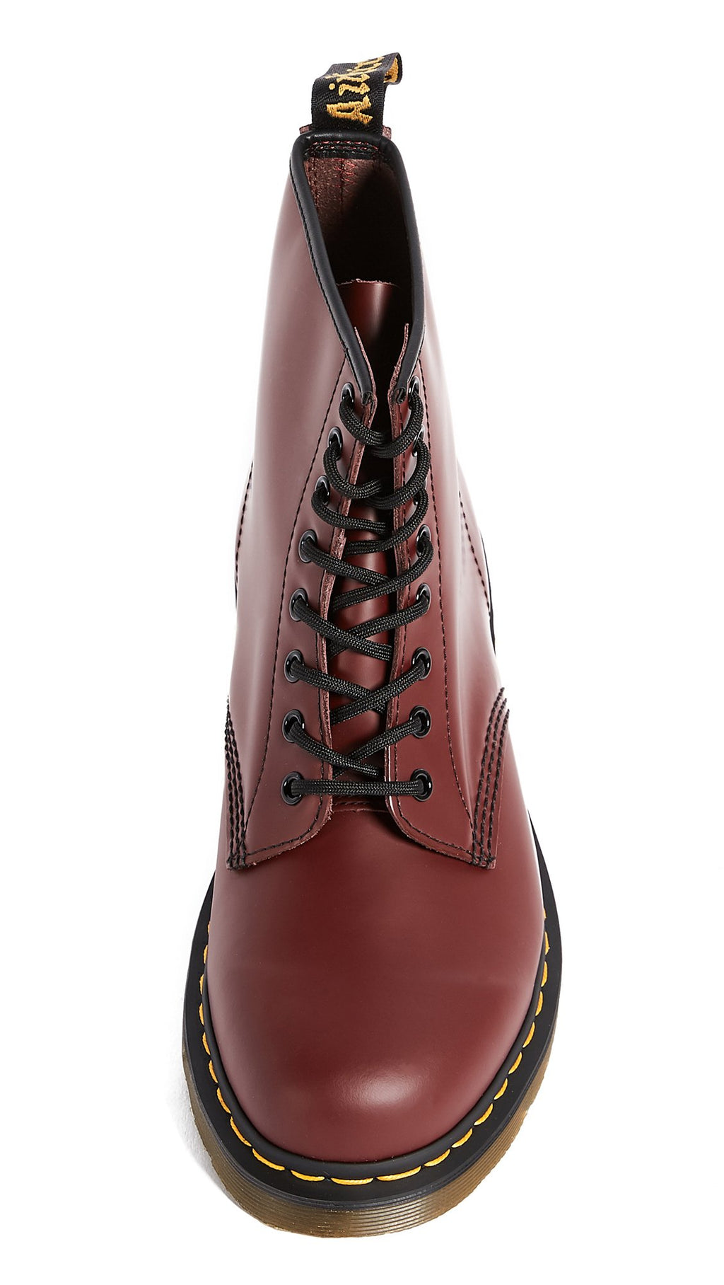 Dr. Martens Unisex 1460 Smooth Leather 8 Eye Boot, Cherry Red, 12 Women/11 Men