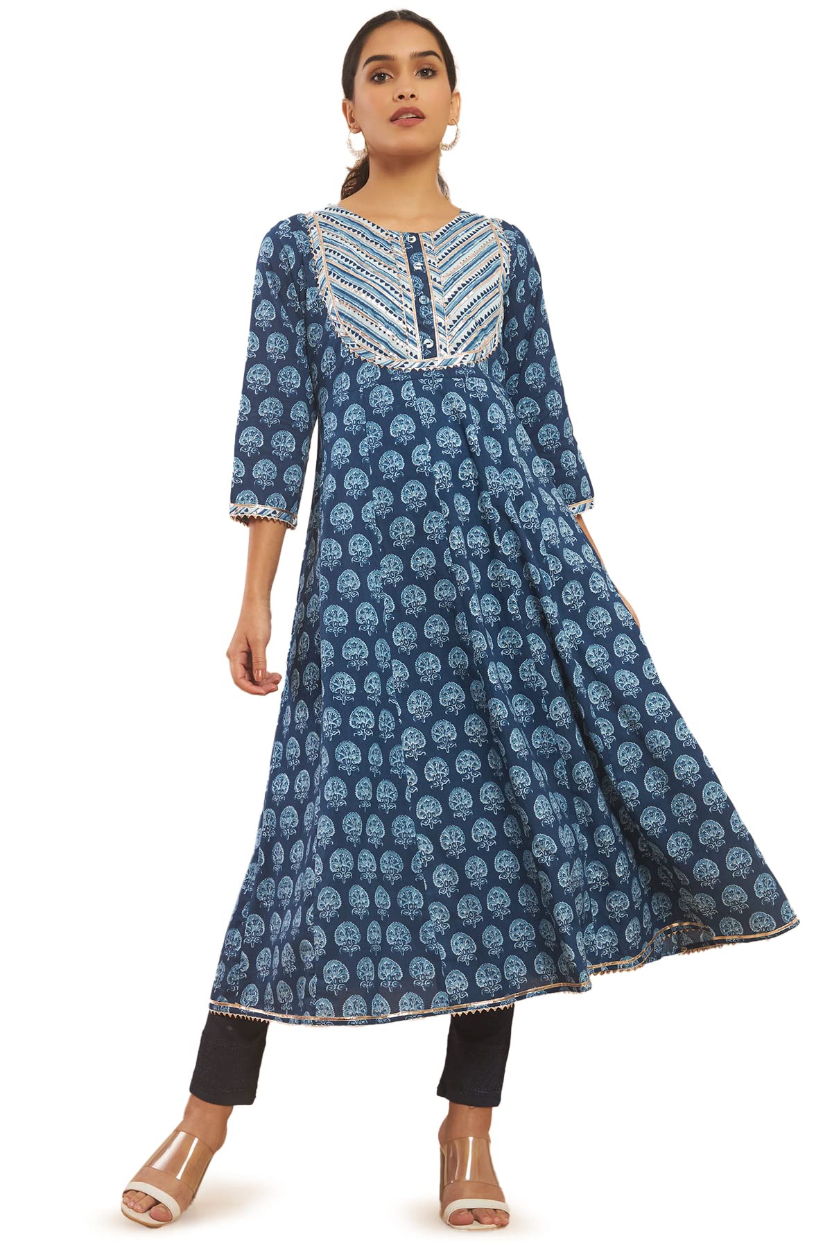 Soch Women Round Neck Embroidered Kurta