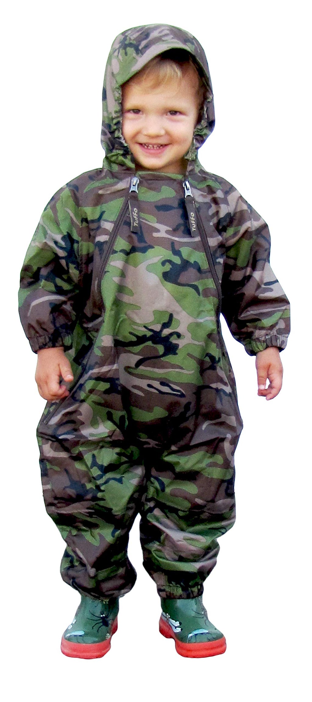 Tuffo Toddler Boys' Muddy Buddy Coveralls, Camouflage, 4T