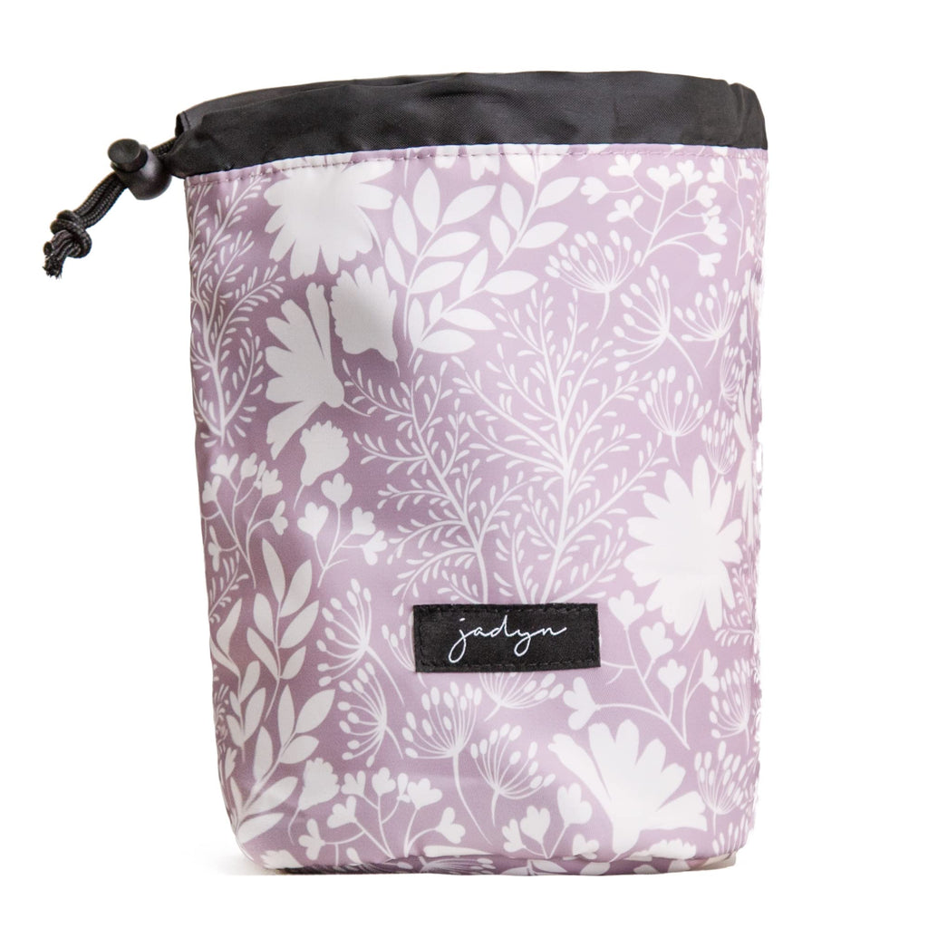 Jadyn Cinch Top Compact Travel Makeup Bag and Cosmetic Organizer for Women (Dusty Lavender)