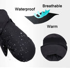 SimpliKids Toddler Snow Gloves Sports Waterproof Winter Kids Ski Mittens,Toddler,Black