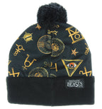 Bioworld Fantastic Beasts and Where to Find Them Sublimated Macusa Pom Beanie Black
